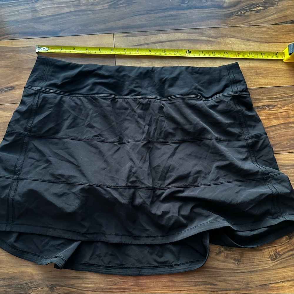 Lululemon Black Athletic Skort Skirt 10